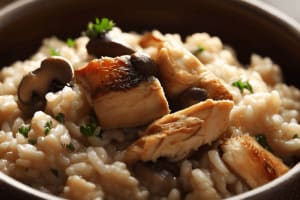 chicken and mushroom risotto